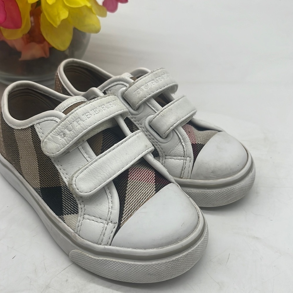 Burberry Check Kids Sneakers Size 24 KS4649